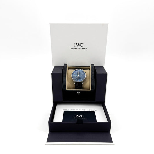 IWC Portugieser Chronograph Blue Silver 41mm