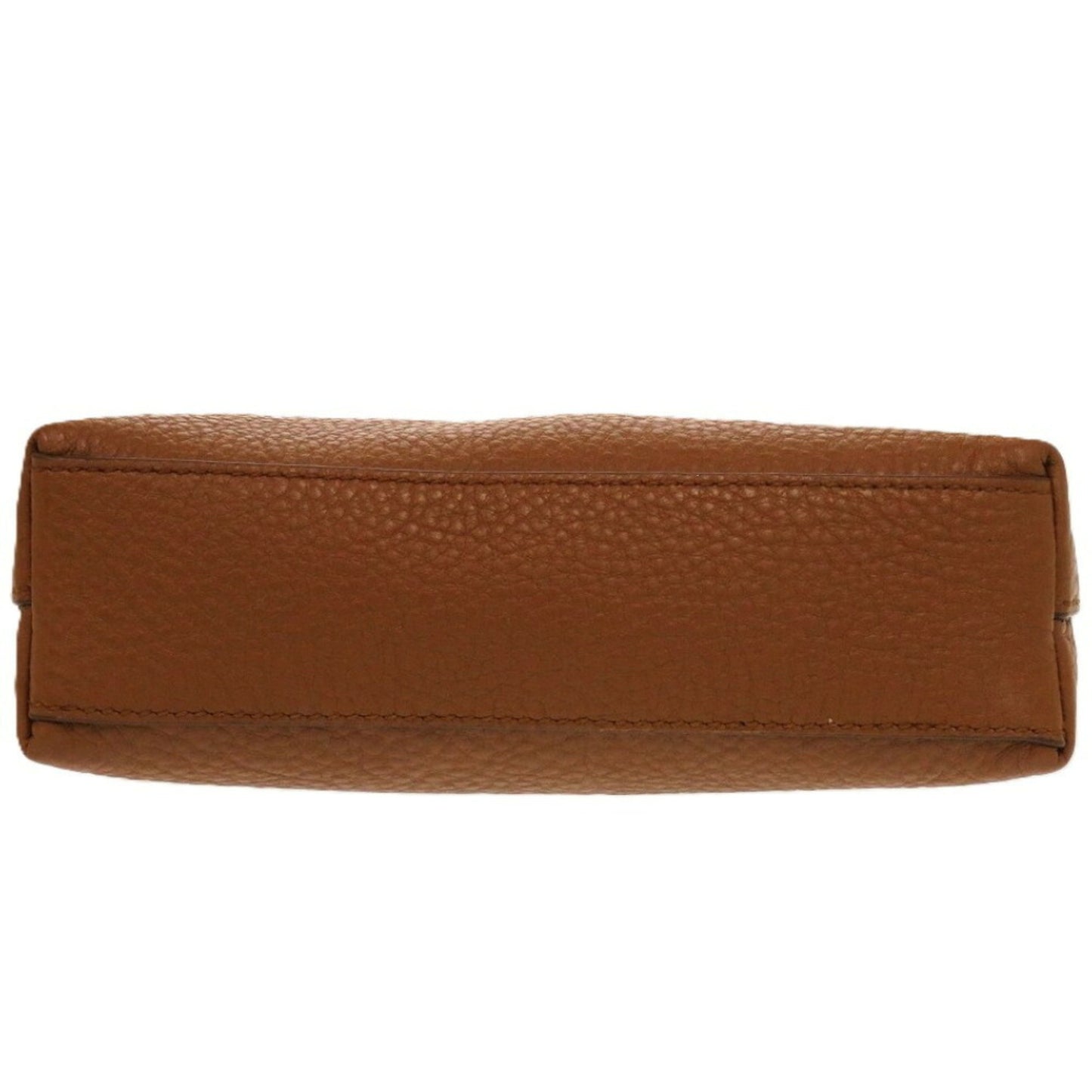 Prada brown leather pouch bag