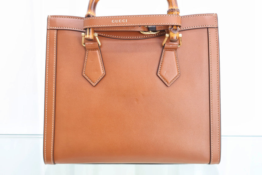 Diana Bamboo Small Top Handle Tote Shoulder Bag 660195