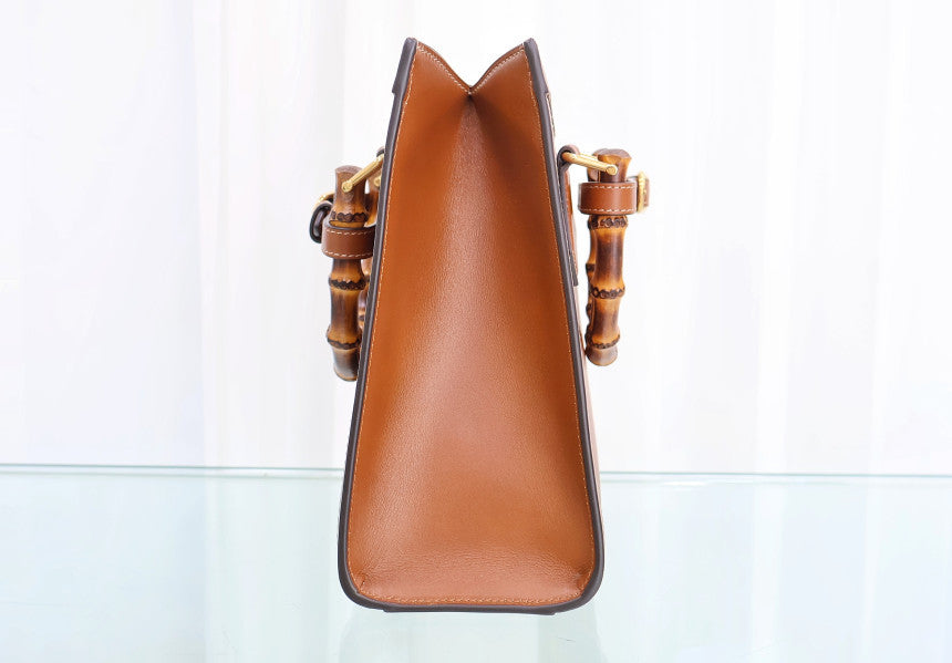 Diana Bamboo Small Top Handle Tote Shoulder Bag 660195