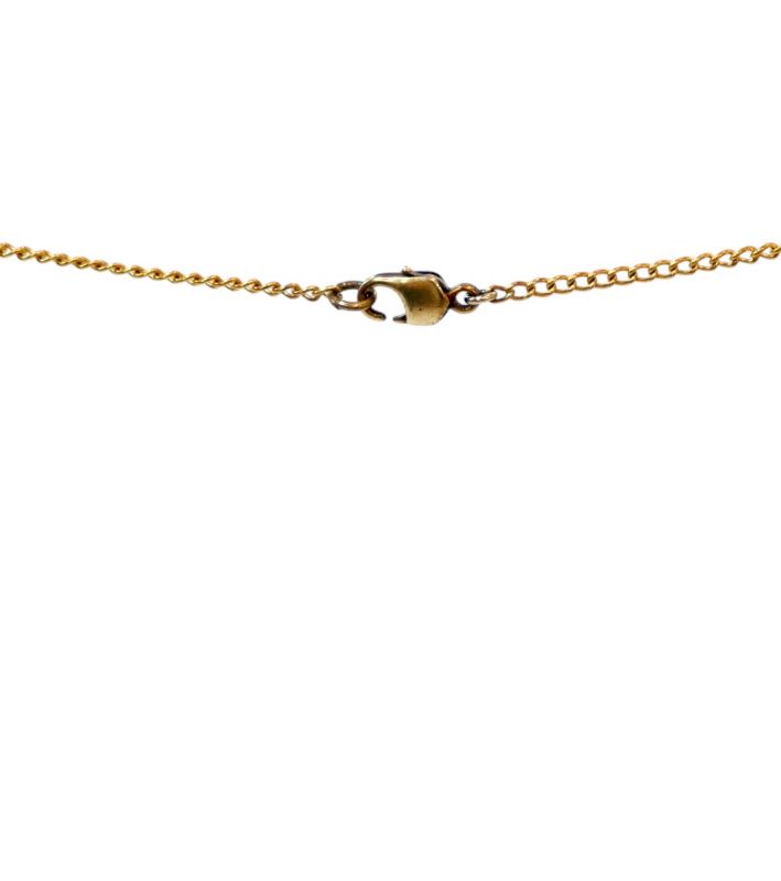 Chanel Pink Cubic Heart Necklace
