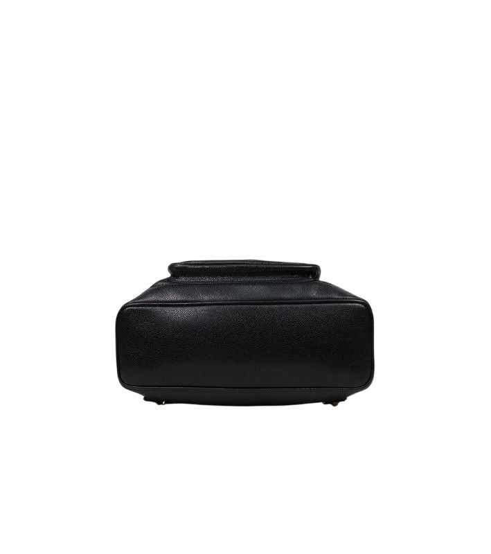 Chanel Black Caviar Drawstring Pocket Backpack