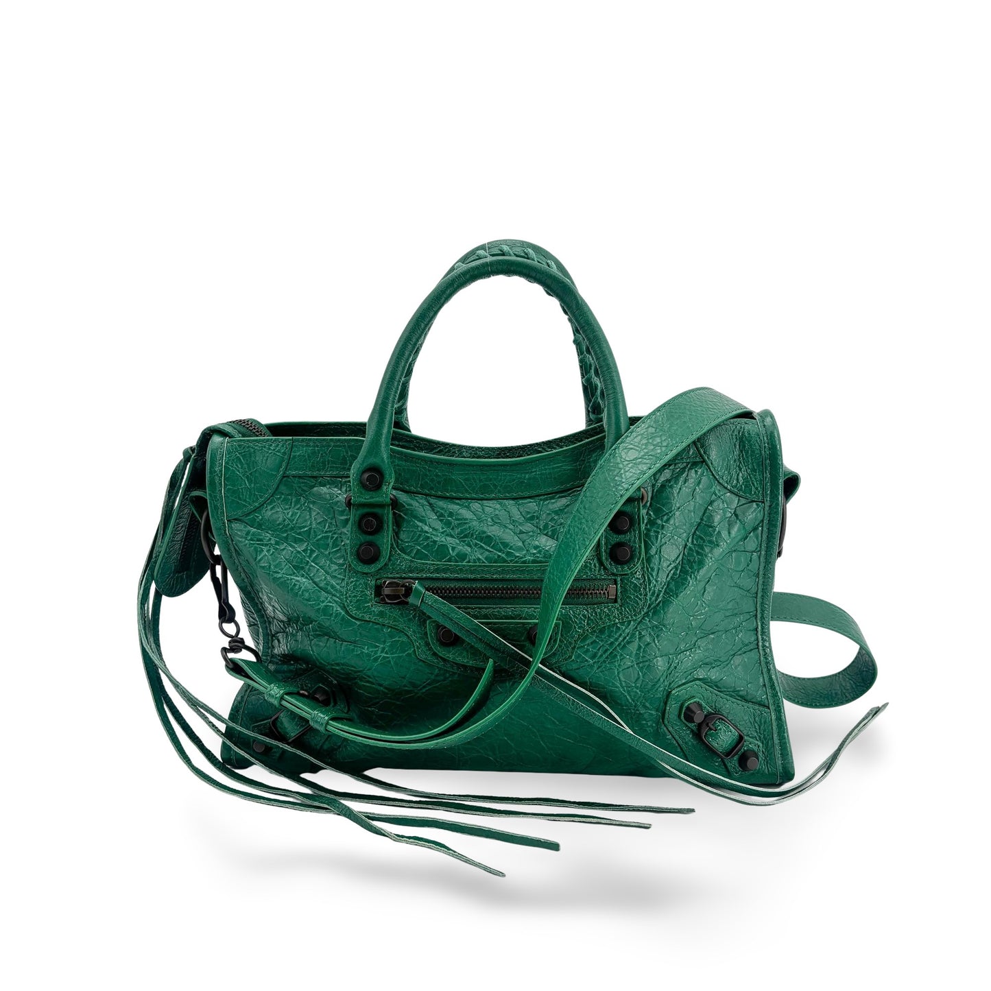 Balenciaga Classic City Small Dark Green