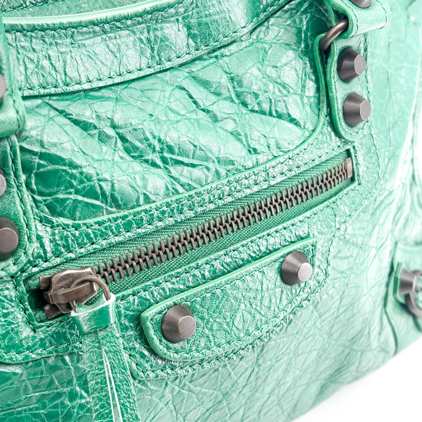 Balenciaga Classic City Small Dark Green