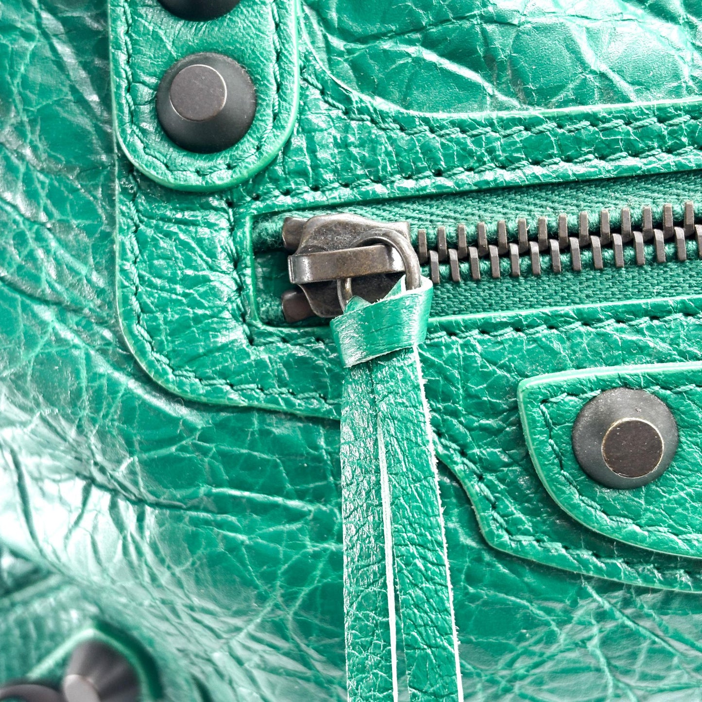 Balenciaga Classic City Small Dark Green