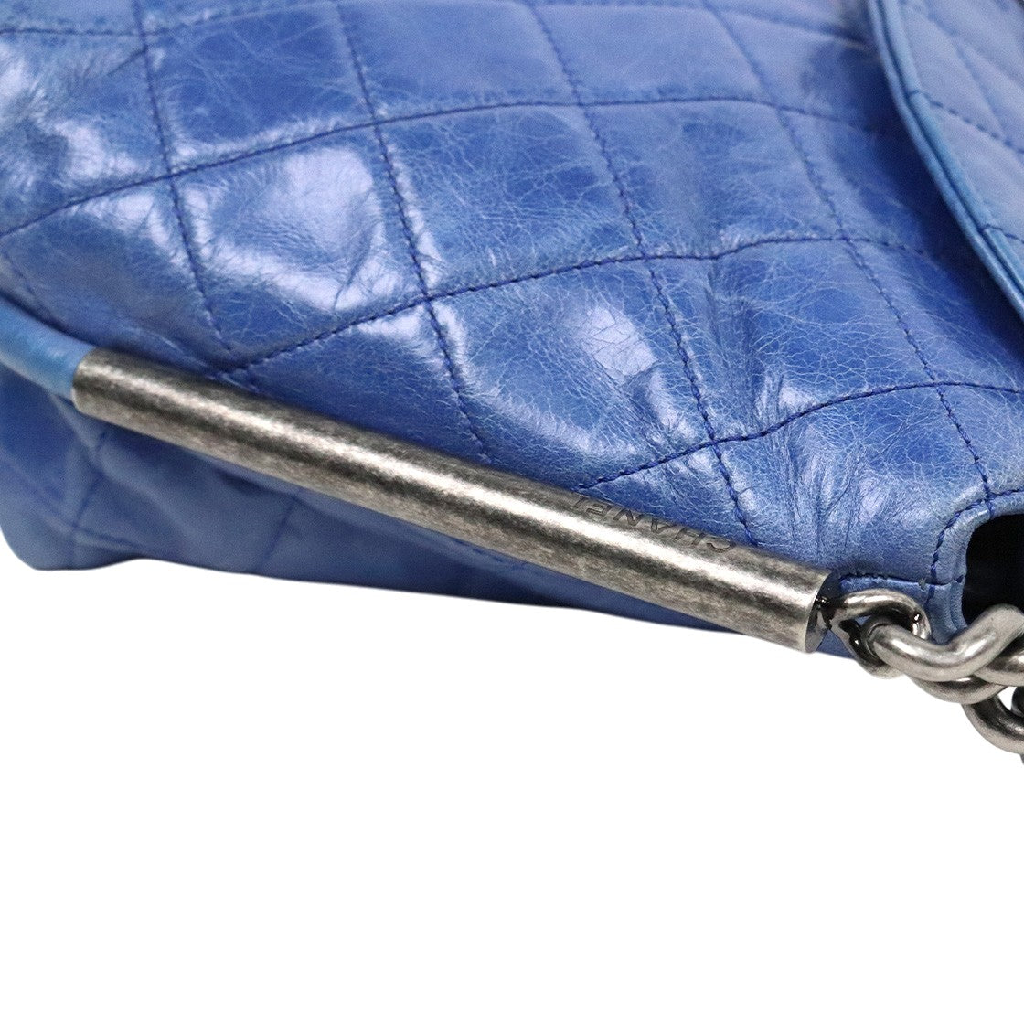 Chanel Blue Quilted CC Flap Chain Shoulder Bag