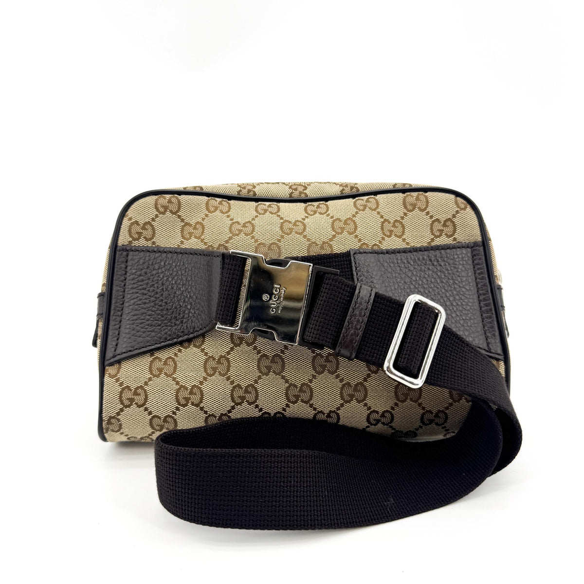 Gucci GG Canvas Crossbody Bag Beige Brown