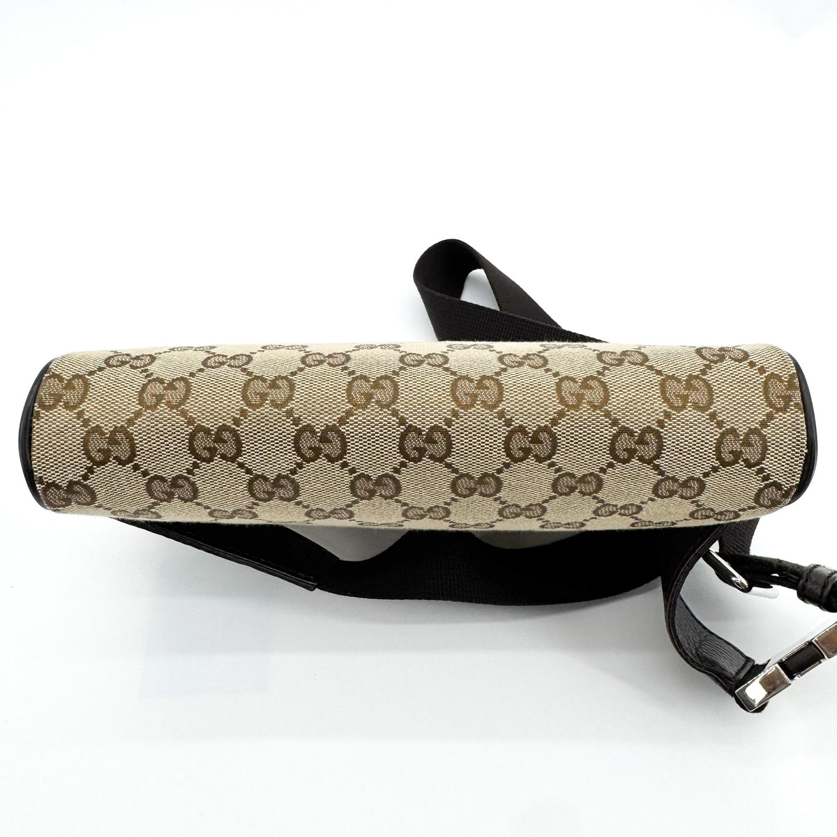 Gucci GG Canvas Crossbody Bag Beige Brown