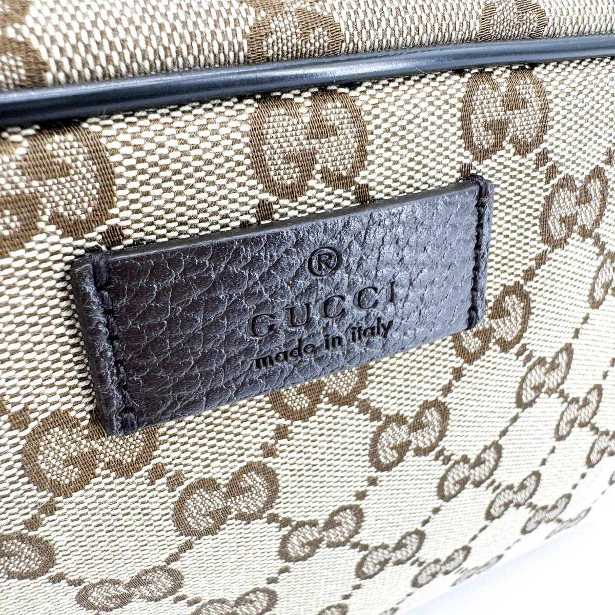 Gucci GG Canvas Crossbody Bag Beige Brown