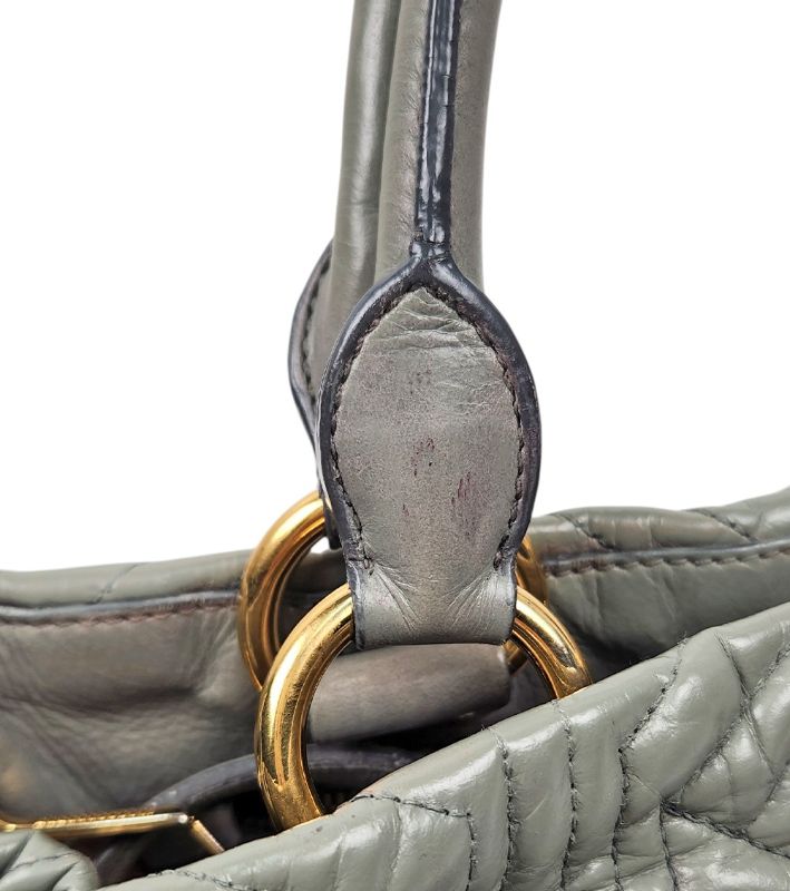 Miu Miu Mint Quilted 2-Way Bag