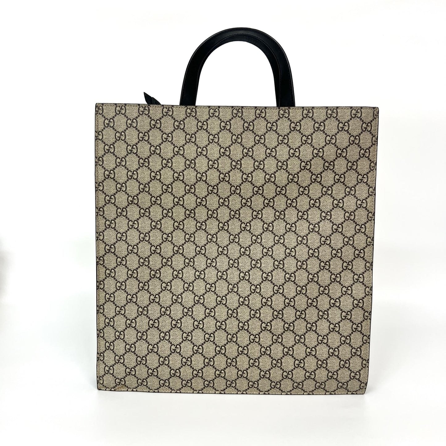 Gucci GG Supreme Hollywood Wolf Tote Bag Beige