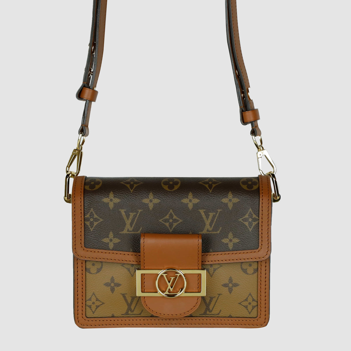 Mini Reverse Monogram Dauphine Shoulder Bag Crossbody Bag M44580