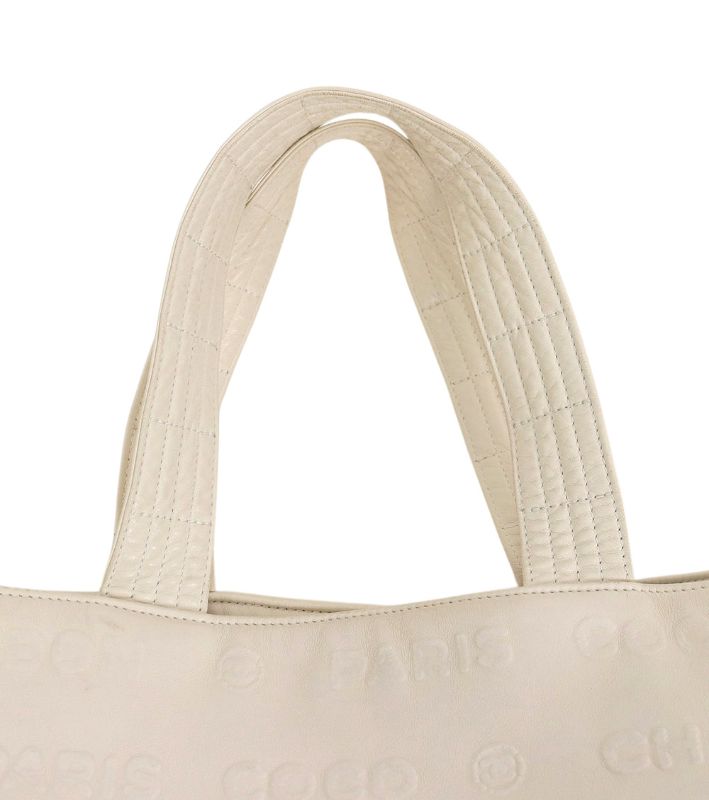 Chanel Beige Embossed Limited 31 Rouge Cambon Shoulder Bag