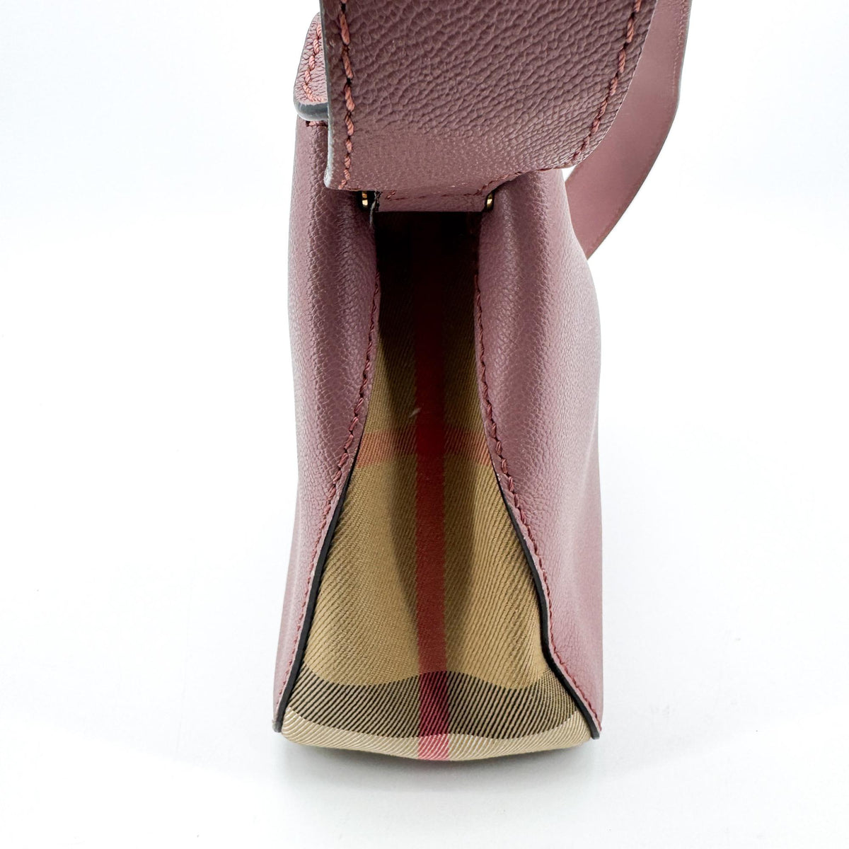 Burberry House Check Small Hemsley Crossbody Bag Dusty Pink