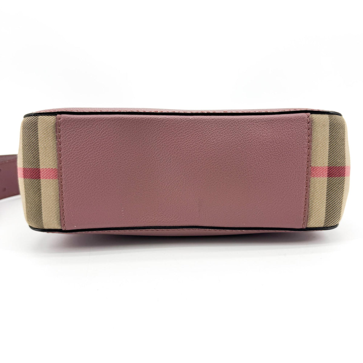 Burberry House Check Small Hemsley Crossbody Bag Dusty Pink