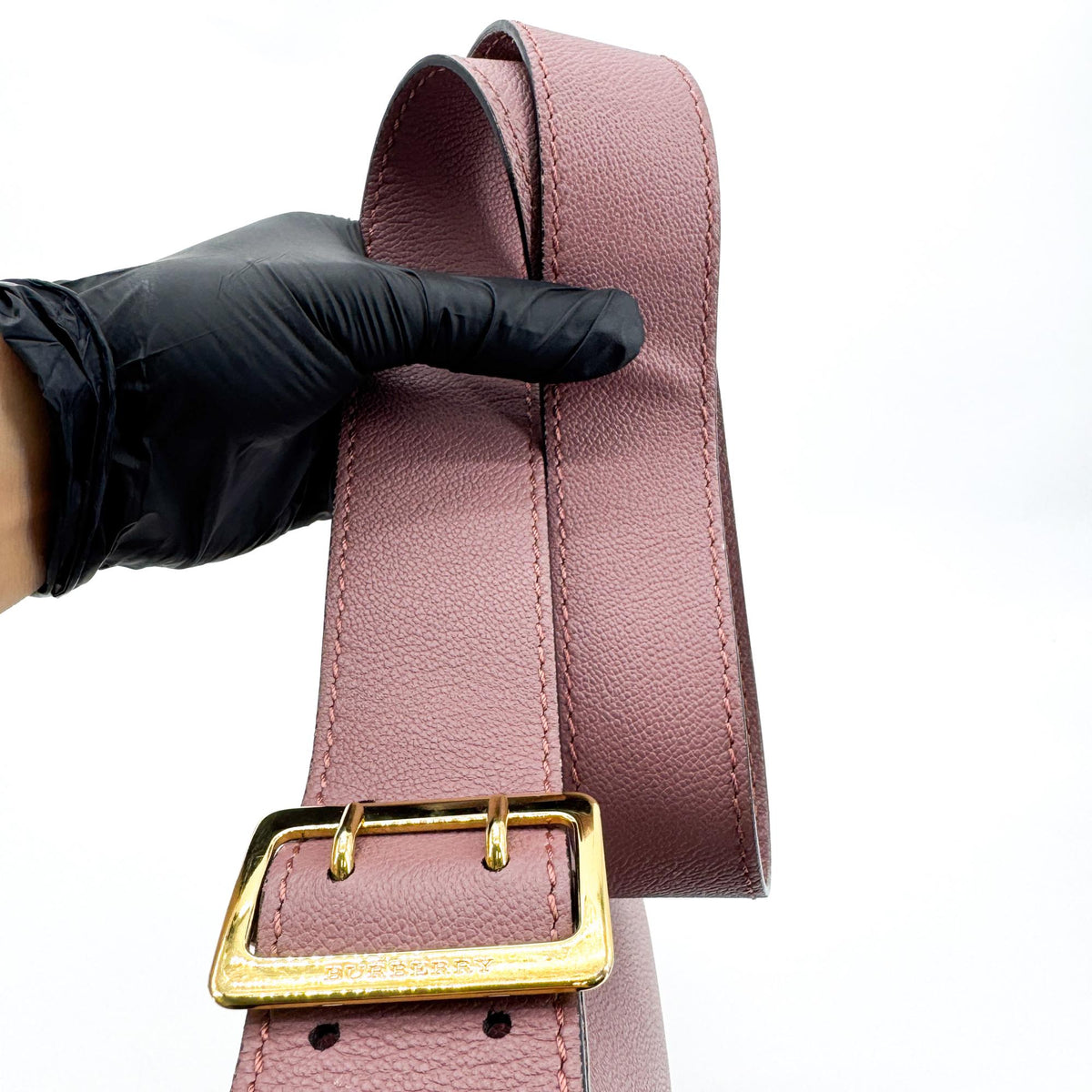 Burberry House Check Small Hemsley Crossbody Bag Dusty Pink