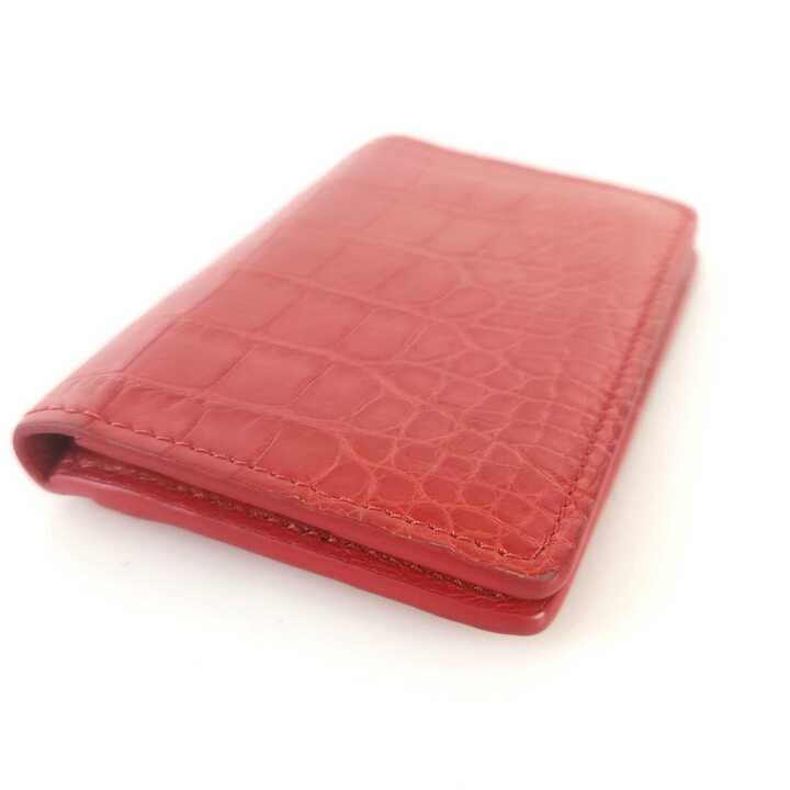 Exotic Alligator Pocket Organizer Card Wallet