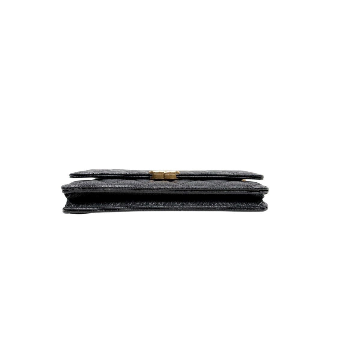 Chanel Dark Gray Caviar WOC with Built-in Chip