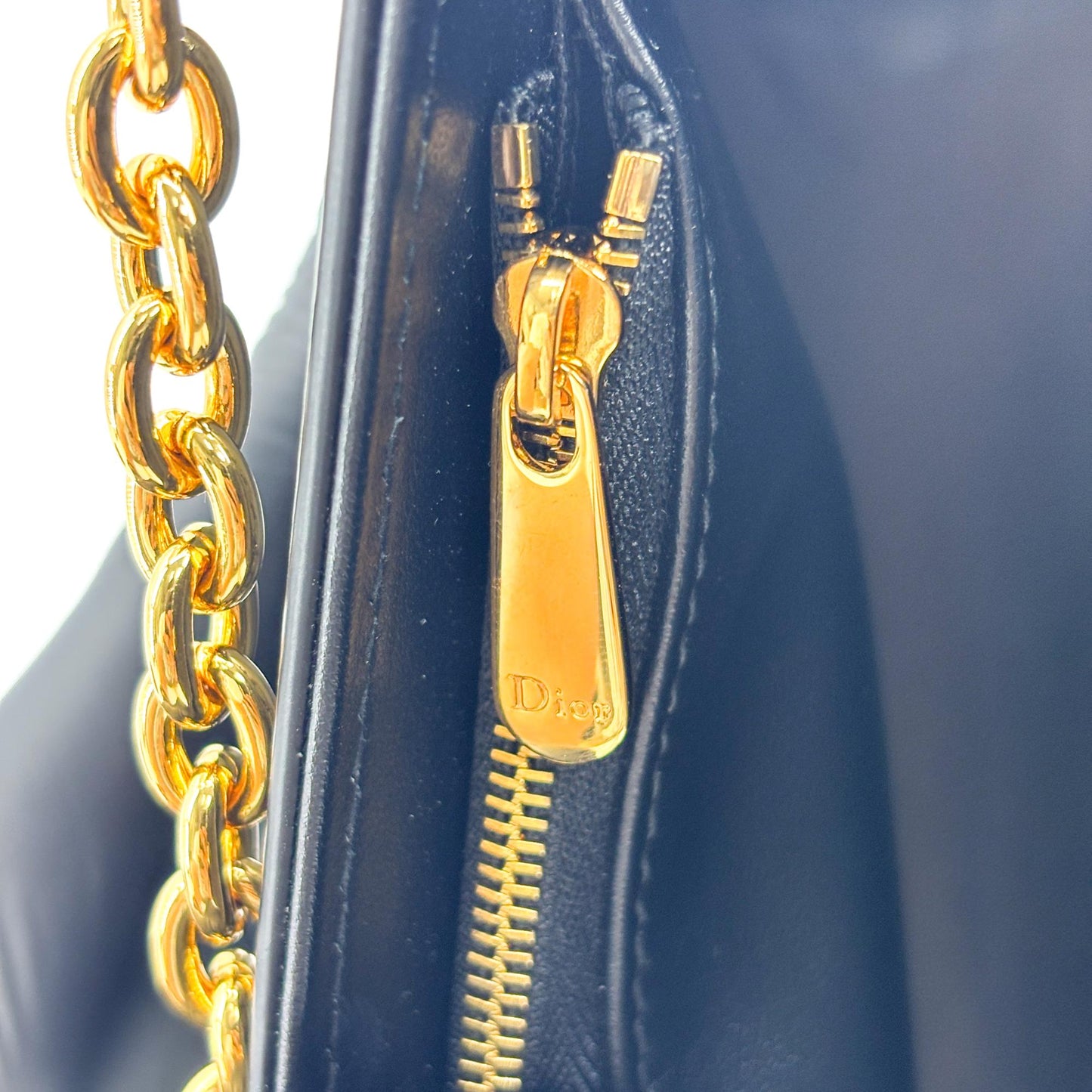 Dior 30 Avenue Montaigne Chain Bag Black Box Calfskin