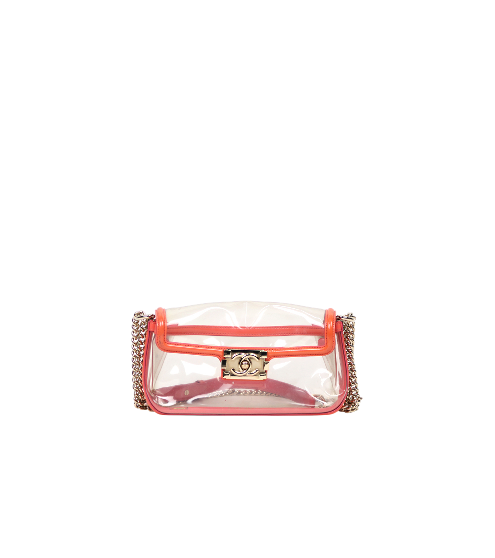 Chanel Boy PVC Chain Shoulder Bag