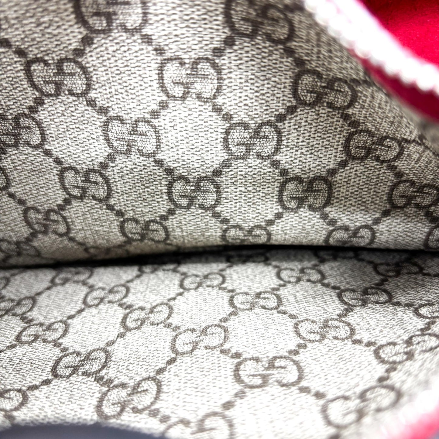 Gucci Dionysus Small GG Shoulder Bag Beige Burgundy