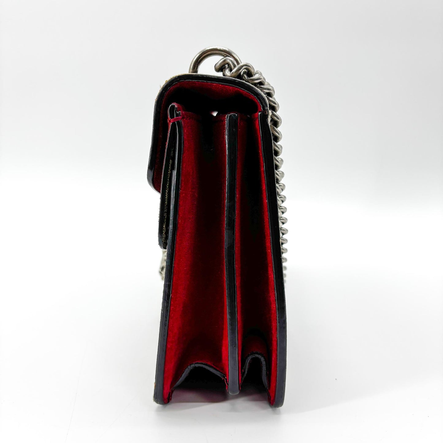 Gucci Dionysus Small GG Shoulder Bag Beige Burgundy