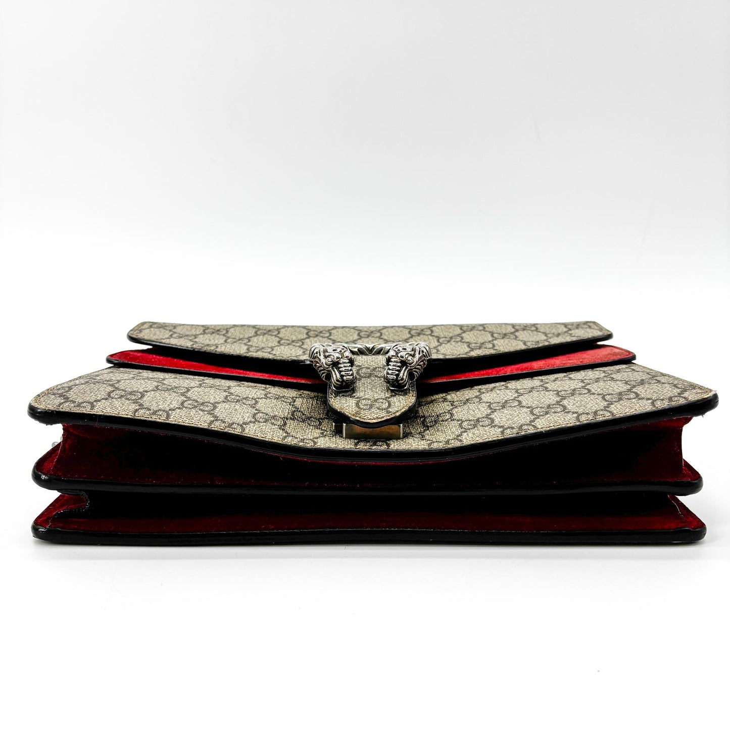 Gucci Dionysus Small GG Shoulder Bag Beige Burgundy