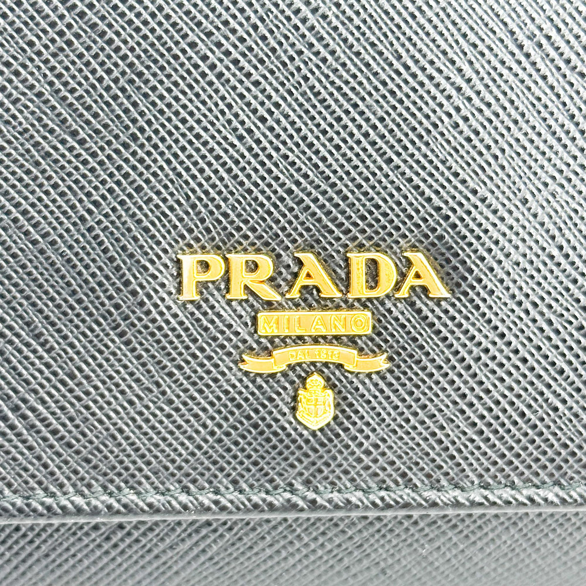 Prada Saffiano Metal Logo Long Wallet Black