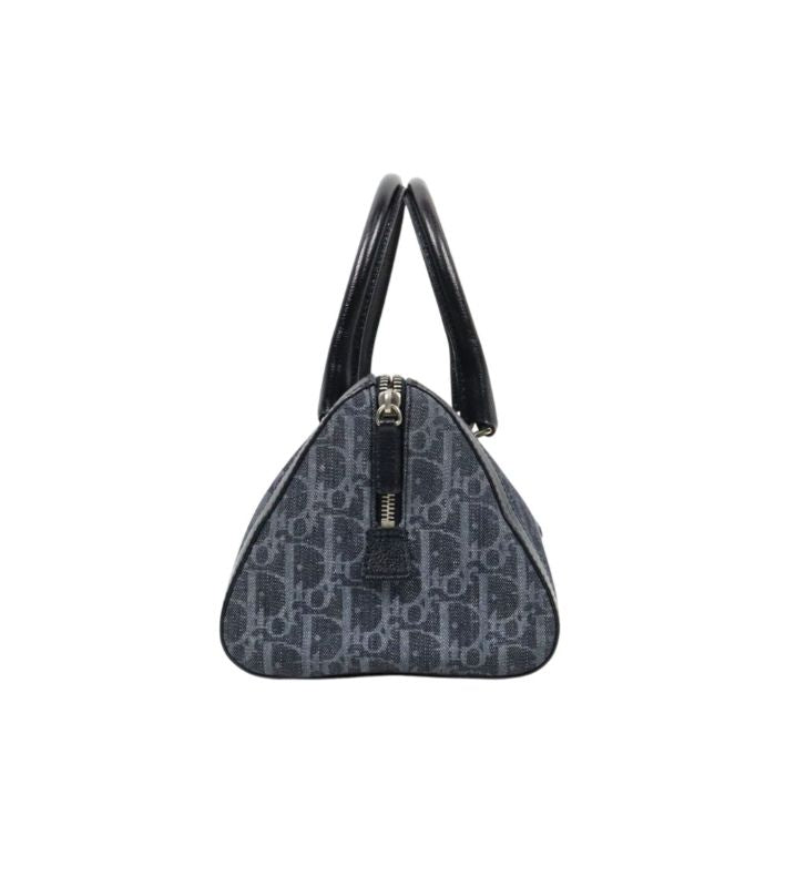 Dior Navy Oblique Boston Bag