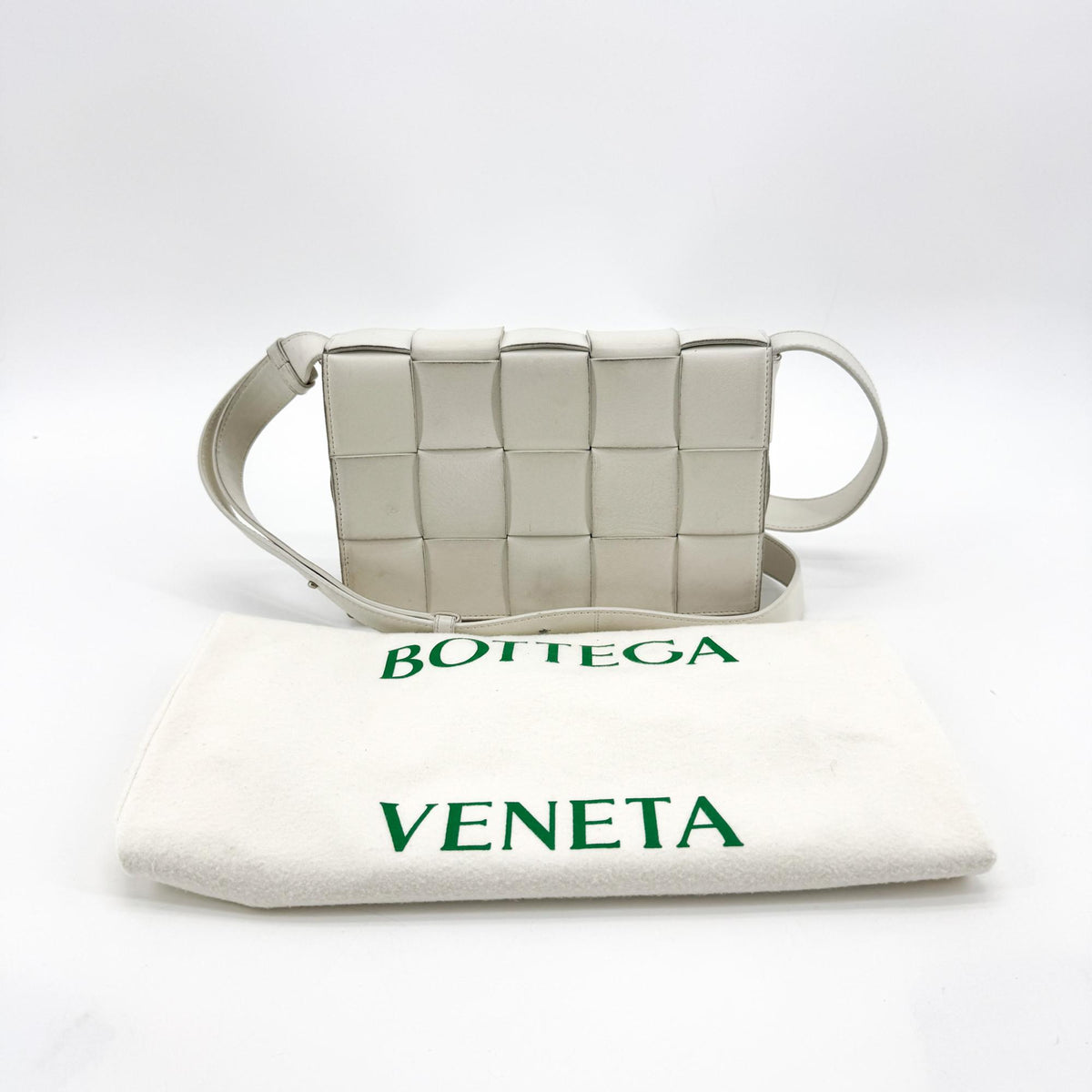 Bottega Veneta Cassette Crossbody Bag Plaster