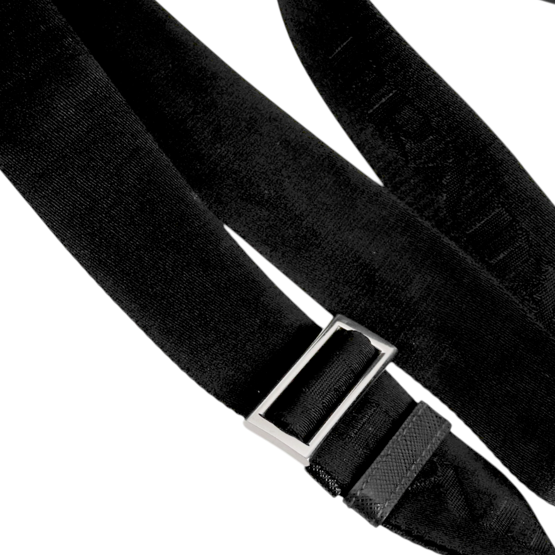 Prada Black Rynylon Messenger Crossbody Bag