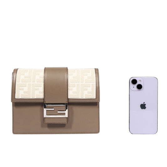 Fendi 7VA524 Flat Baguette Crossbody Bag