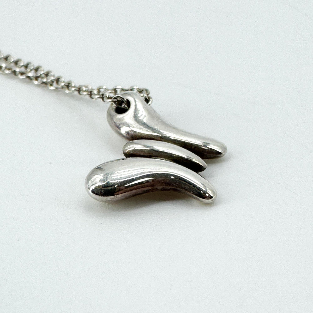 Tiffany & Co. Elsa Peretti Silver Butterfly Pendant Necklace