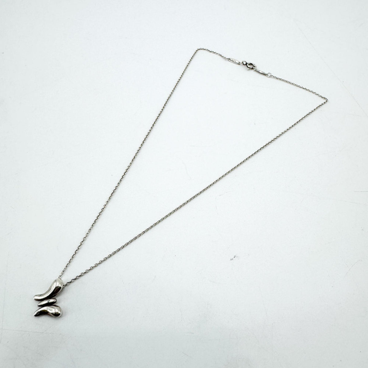 Tiffany & Co. Elsa Peretti Silver Butterfly Pendant Necklace