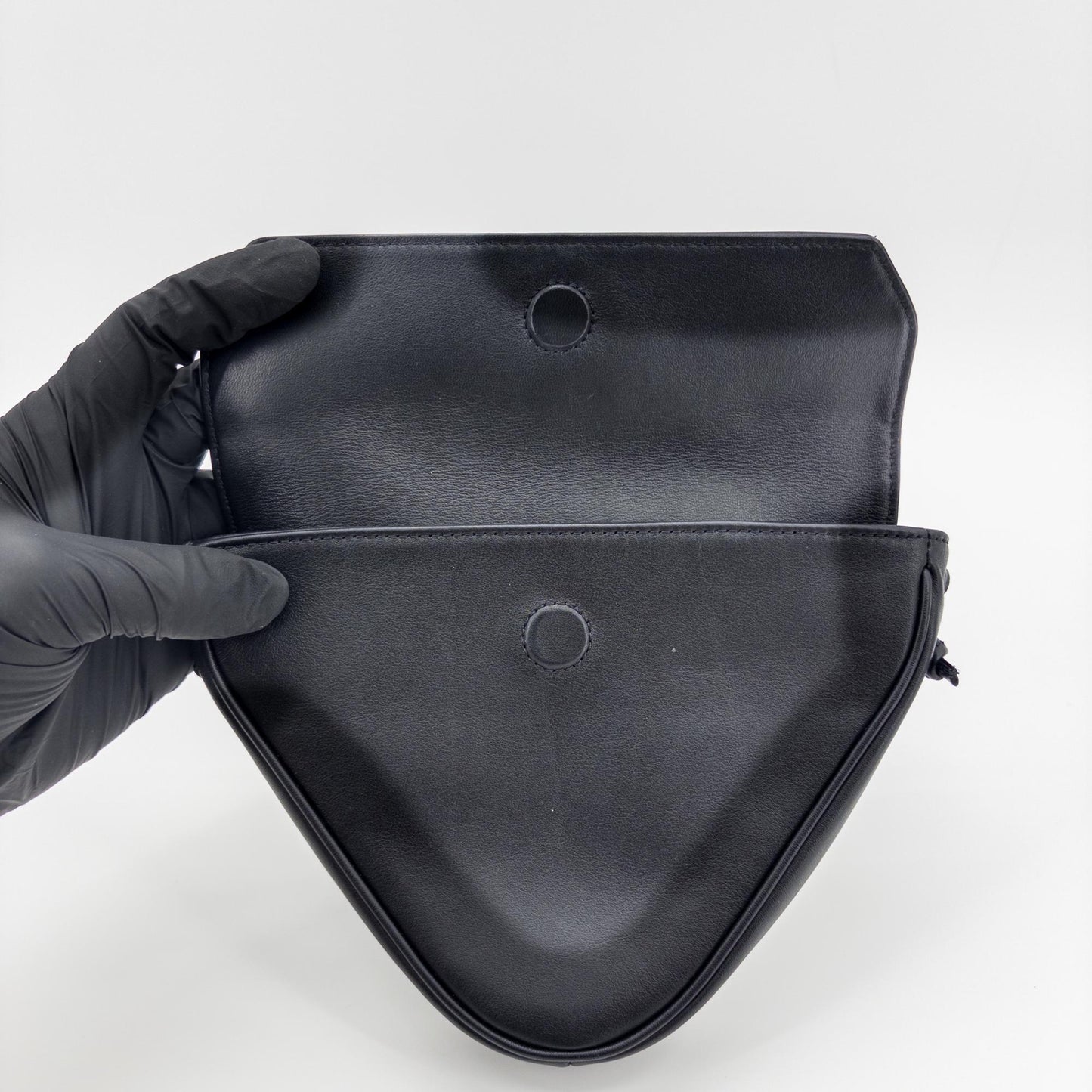 Celine Smooth Calfskin Triangle Bag Black