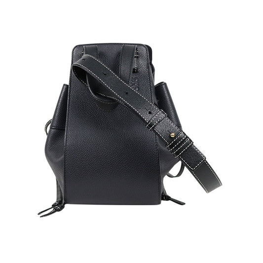 Loewe Black Small Leather Hammock Bag
