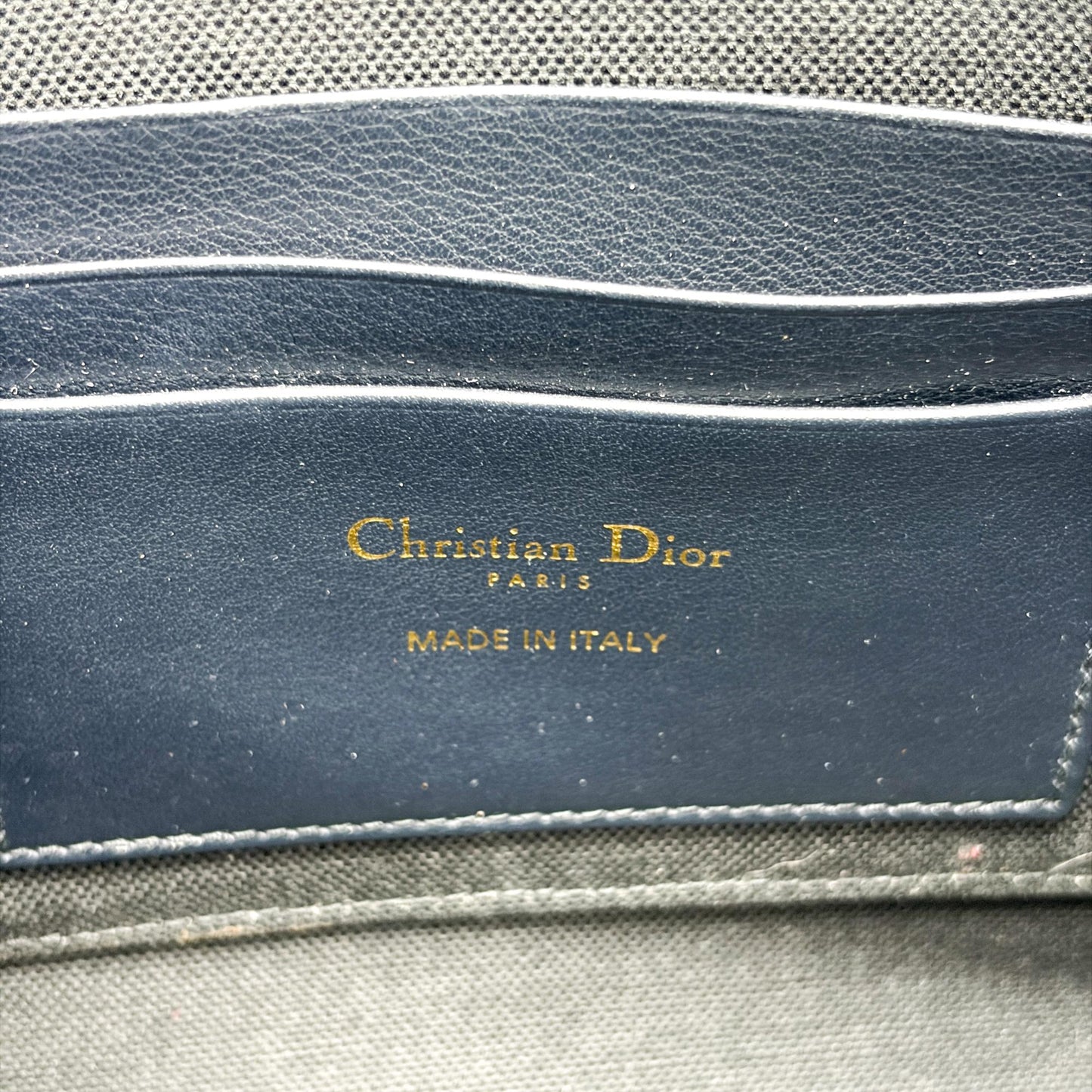 Dior 30 Montaigne Beauty Pouch Blue Oblique Jacquard
