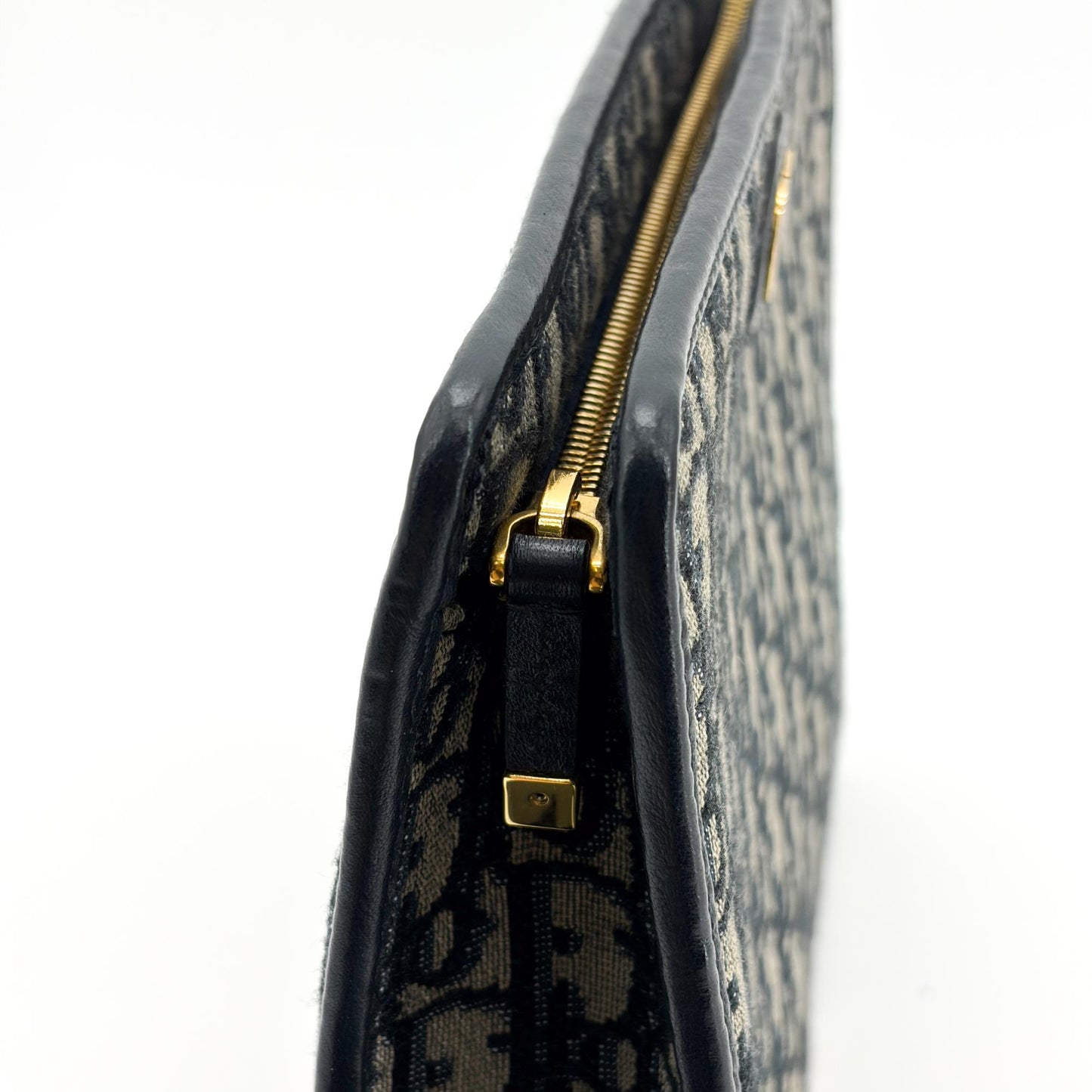 Dior 30 Montaigne Beauty Pouch Blue Oblique Jacquard