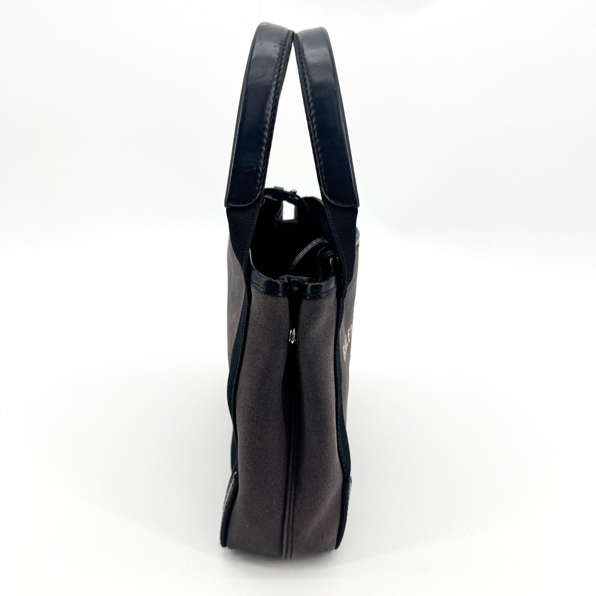Balenciaga Navy Cabas XS Canvas Tote Bag Black Gray