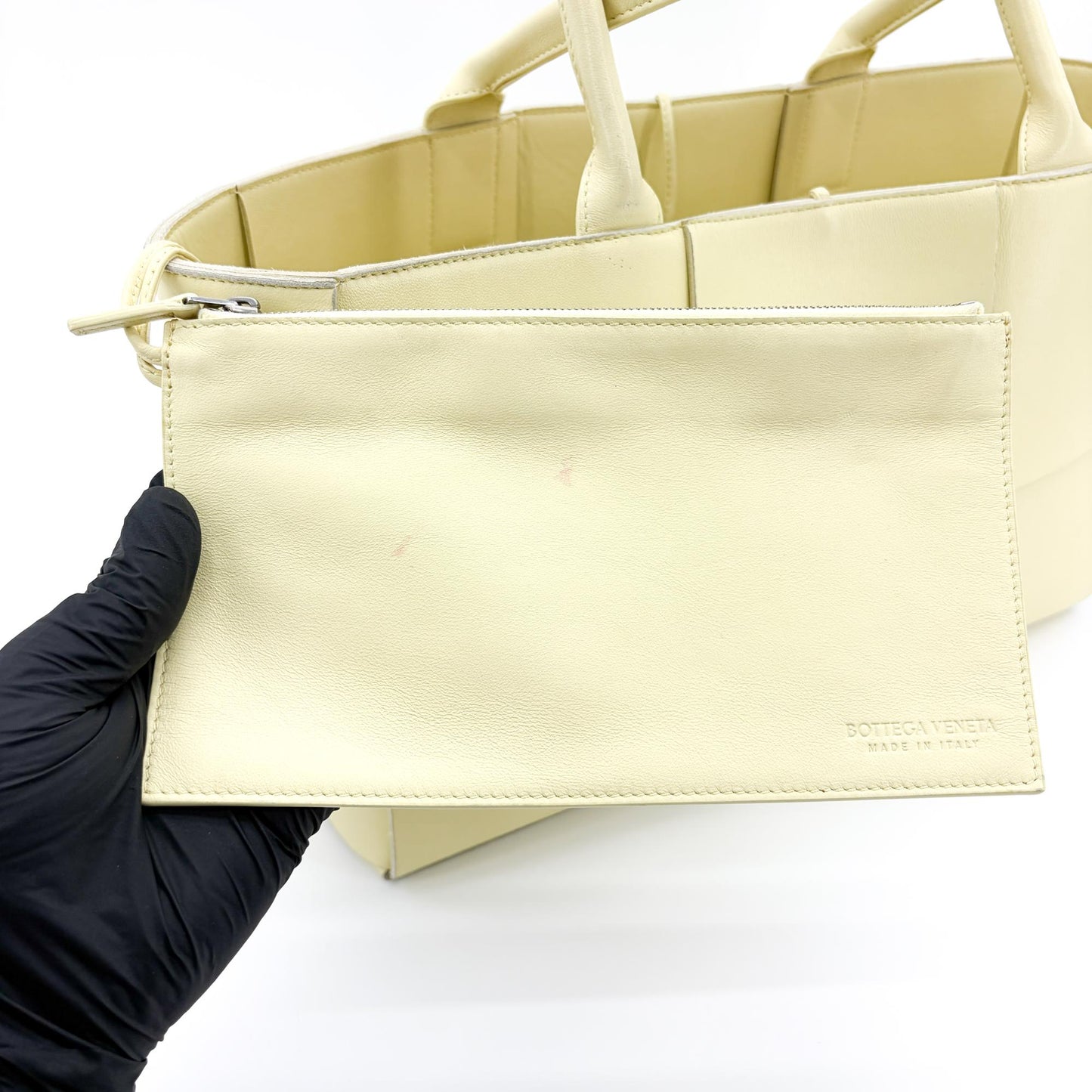 Bottega Veneta Small Arco Tote Bag Pale Yellow