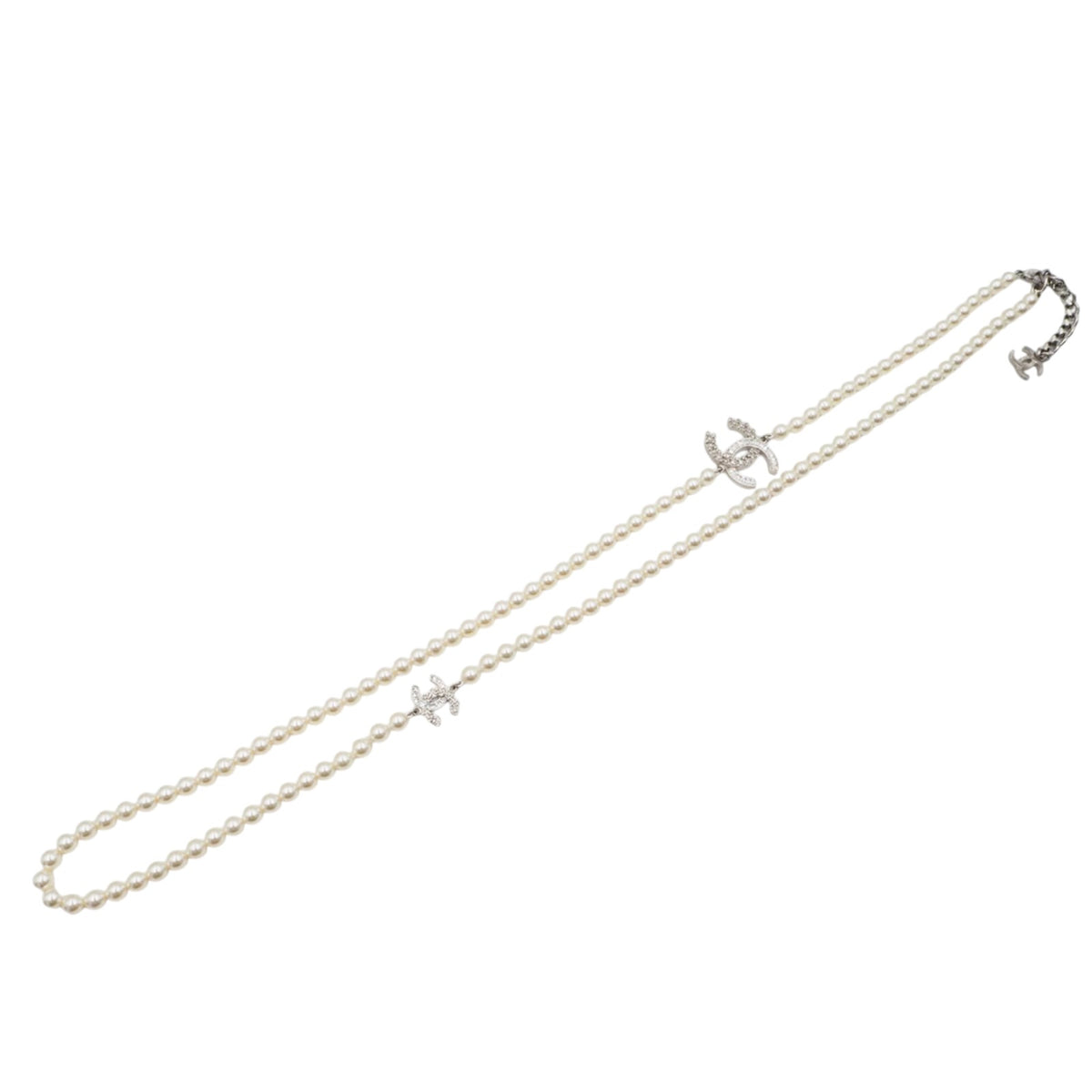 Chanel pearl long necklace