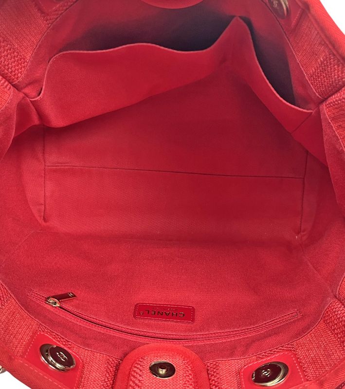 Chanel Red Deauville Bag