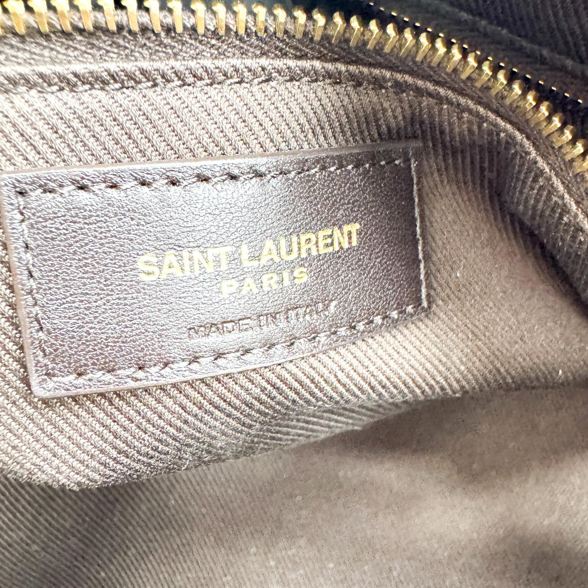 Saint Laurent Vintage YSL Monogram Mini Crossbody Bag Black