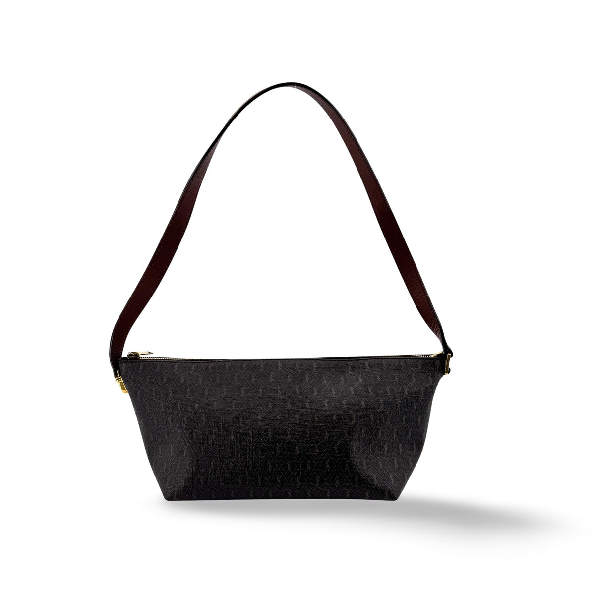 Saint Laurent Vintage YSL Monogram Mini Crossbody Bag Black