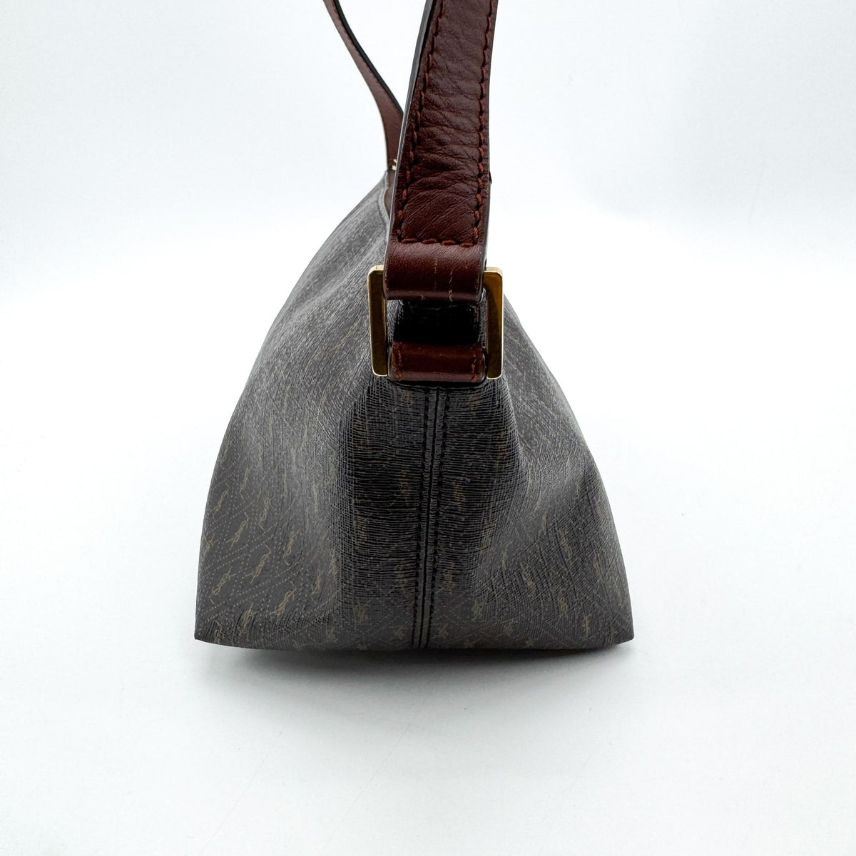 Saint Laurent Vintage YSL Monogram Mini Crossbody Bag Black