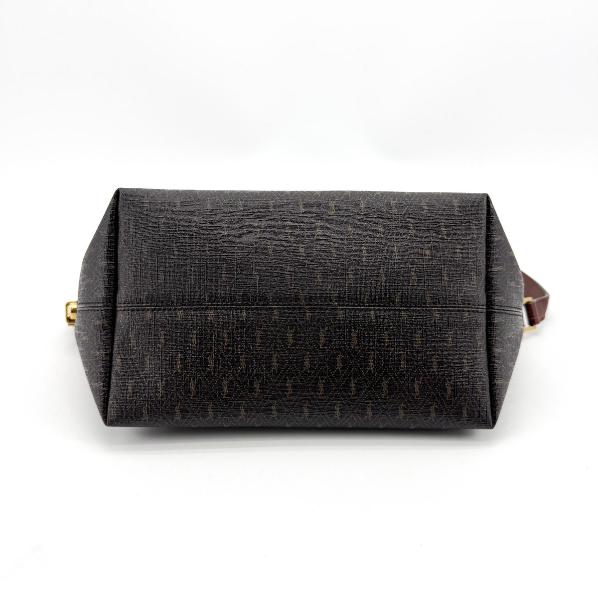 Saint Laurent Vintage YSL Monogram Mini Crossbody Bag Black
