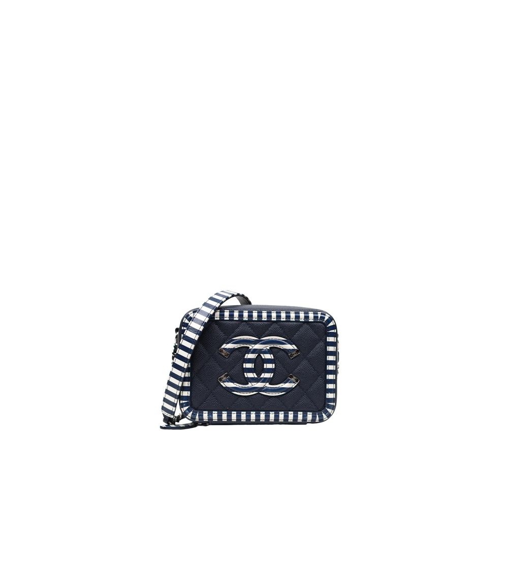 Chanel Navy Cosmetic Mini Shoulder Bag