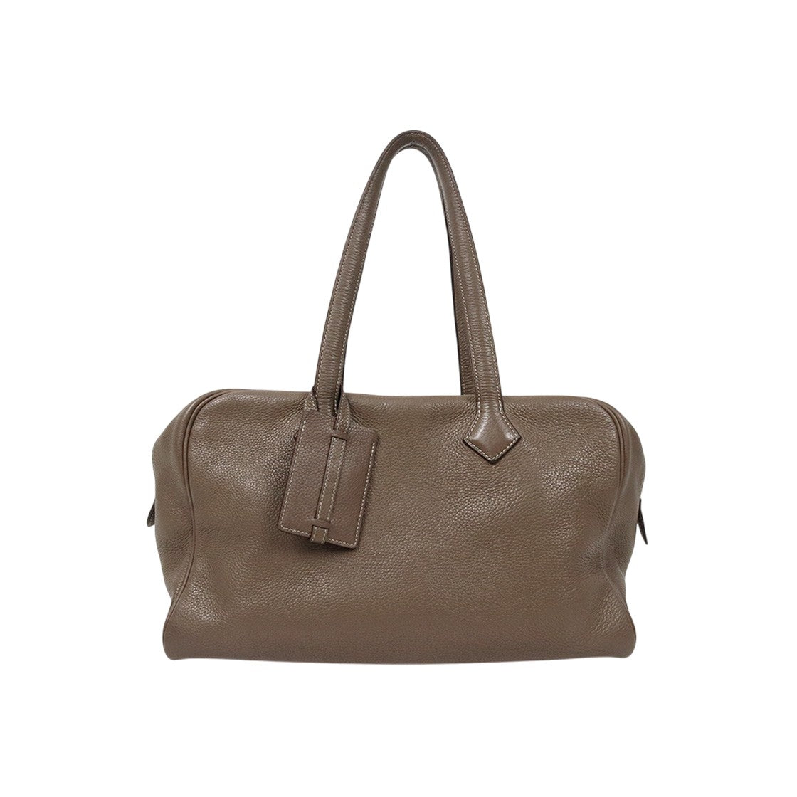 Hermès Size 35 Victoria 2 Étoffe Square "L" Engraved Tote Bag