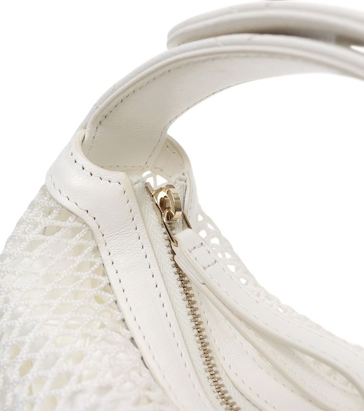 Chanel White Mesh Hobo Shoulder Bag