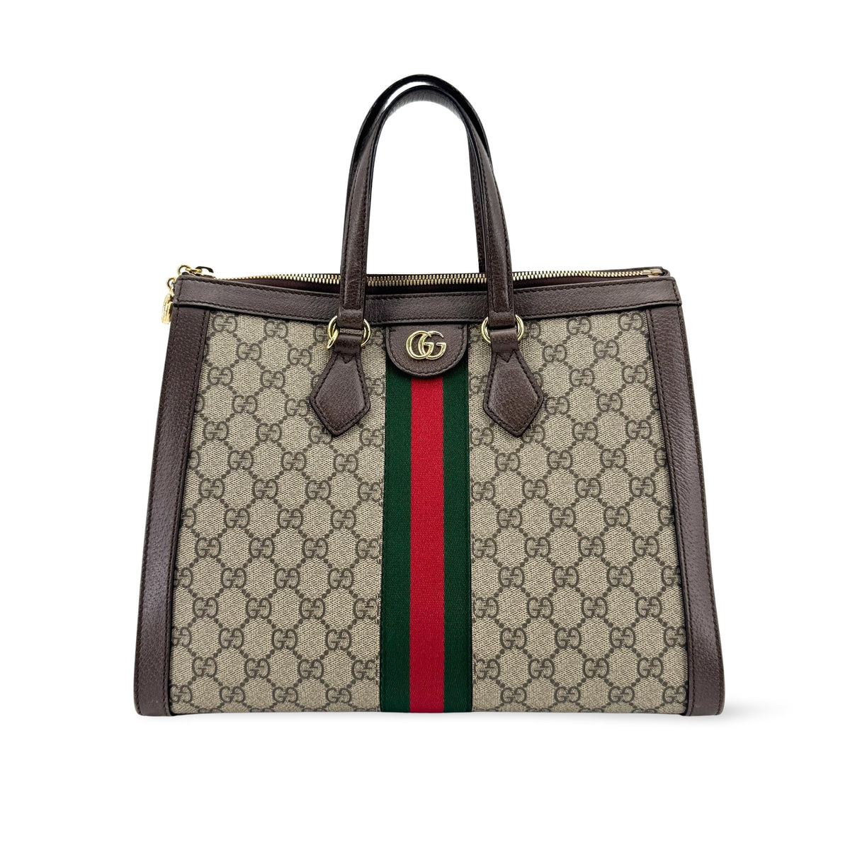 Gucci Ophidia GG Medium Tote Bag Brown